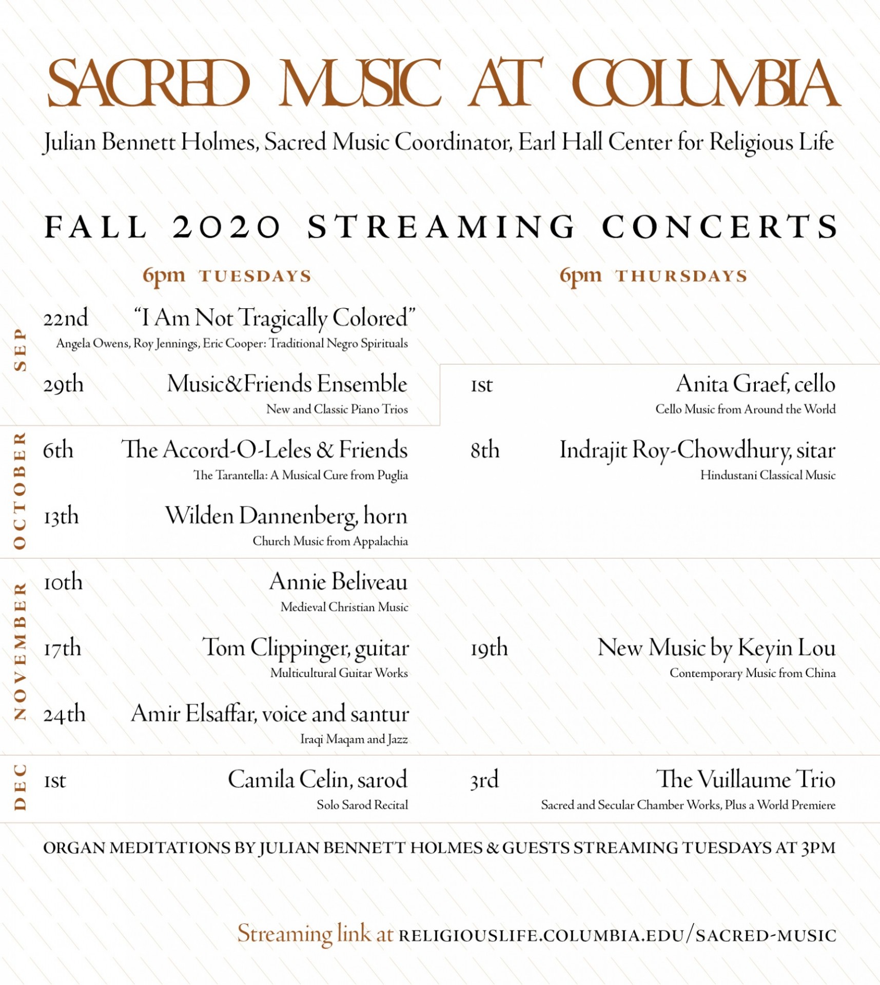 Sacred Music at Columbia