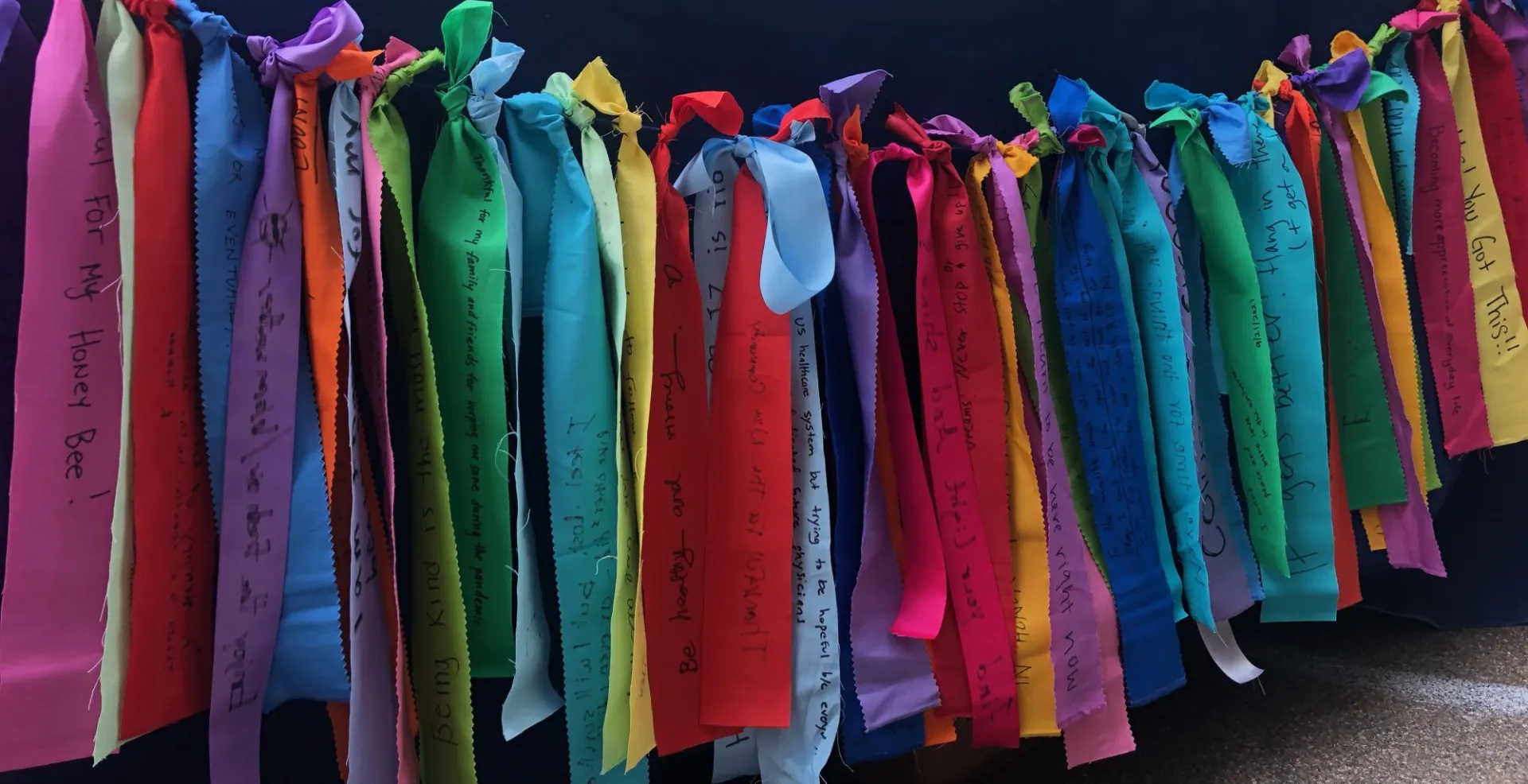 Colorful ribbons.