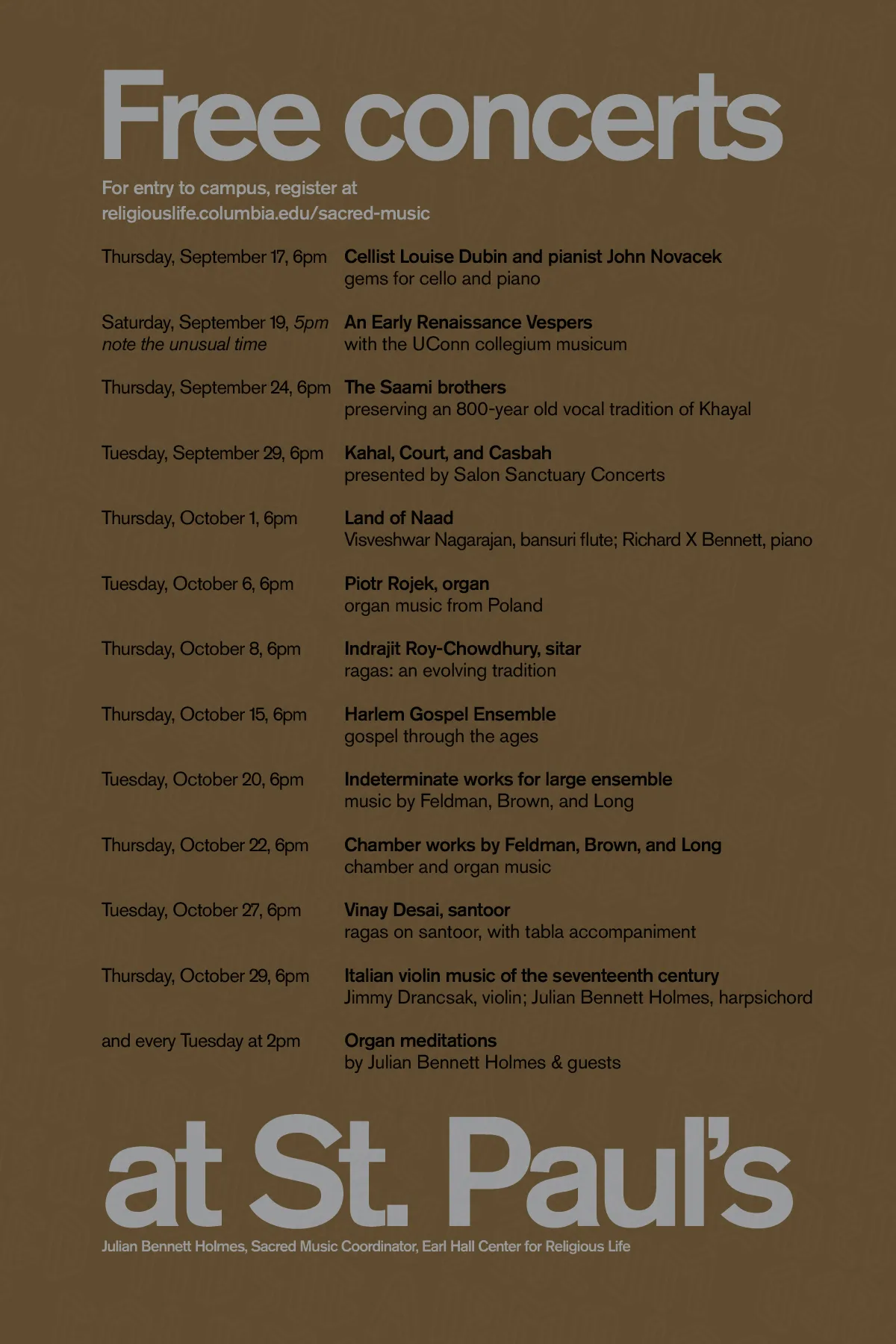 Concert poster
