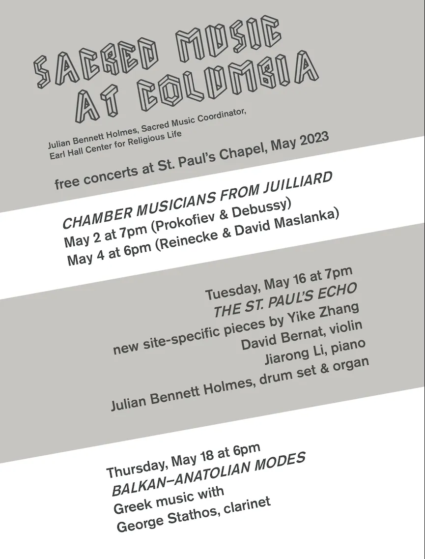 May concert poster