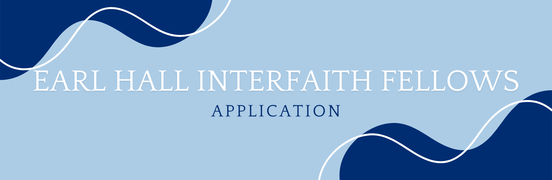Earl hall interfaith fellows graphic text